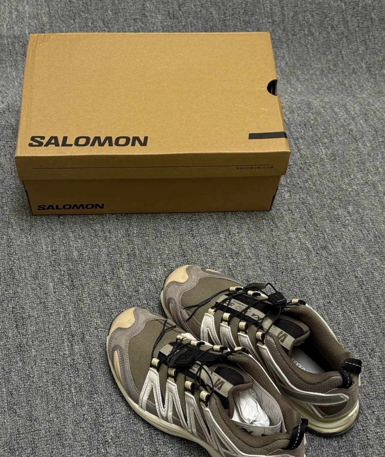 Salomon Xa-Pro 3D Suede 灰褐 (L477920)