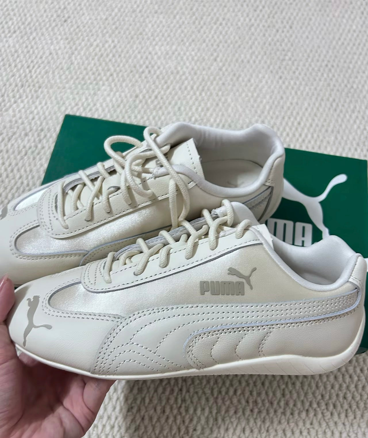Puma Speedcat Femme 奶油白 (405835-01)
