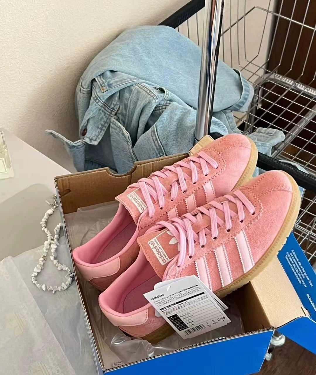 (秋季優惠) Adidas Originals Bermuda 粉色 (GY7386)