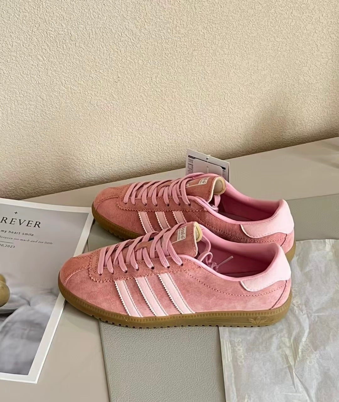 (秋季優惠) Adidas Originals Bermuda 粉色 (GY7386)