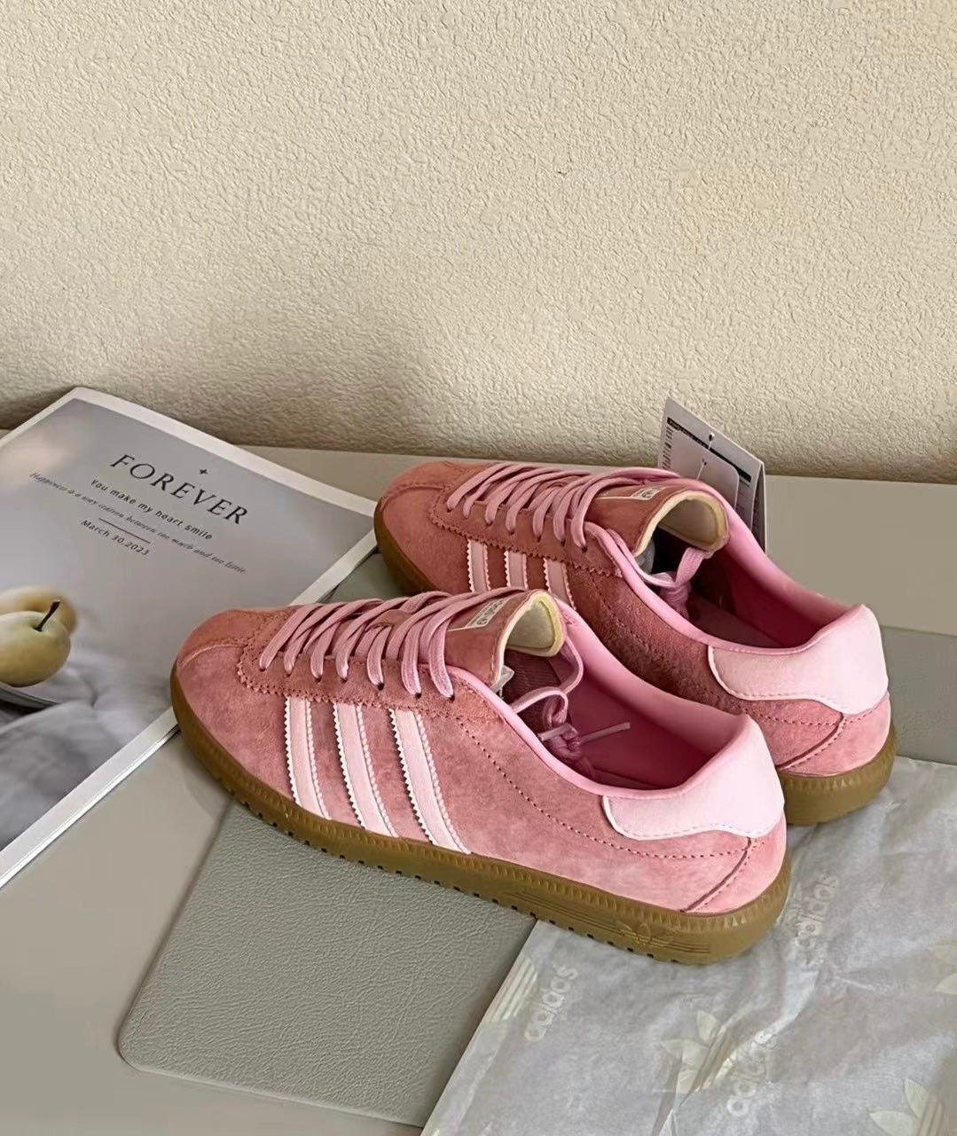 (秋季優惠) Adidas Originals Bermuda 粉色 (GY7386)