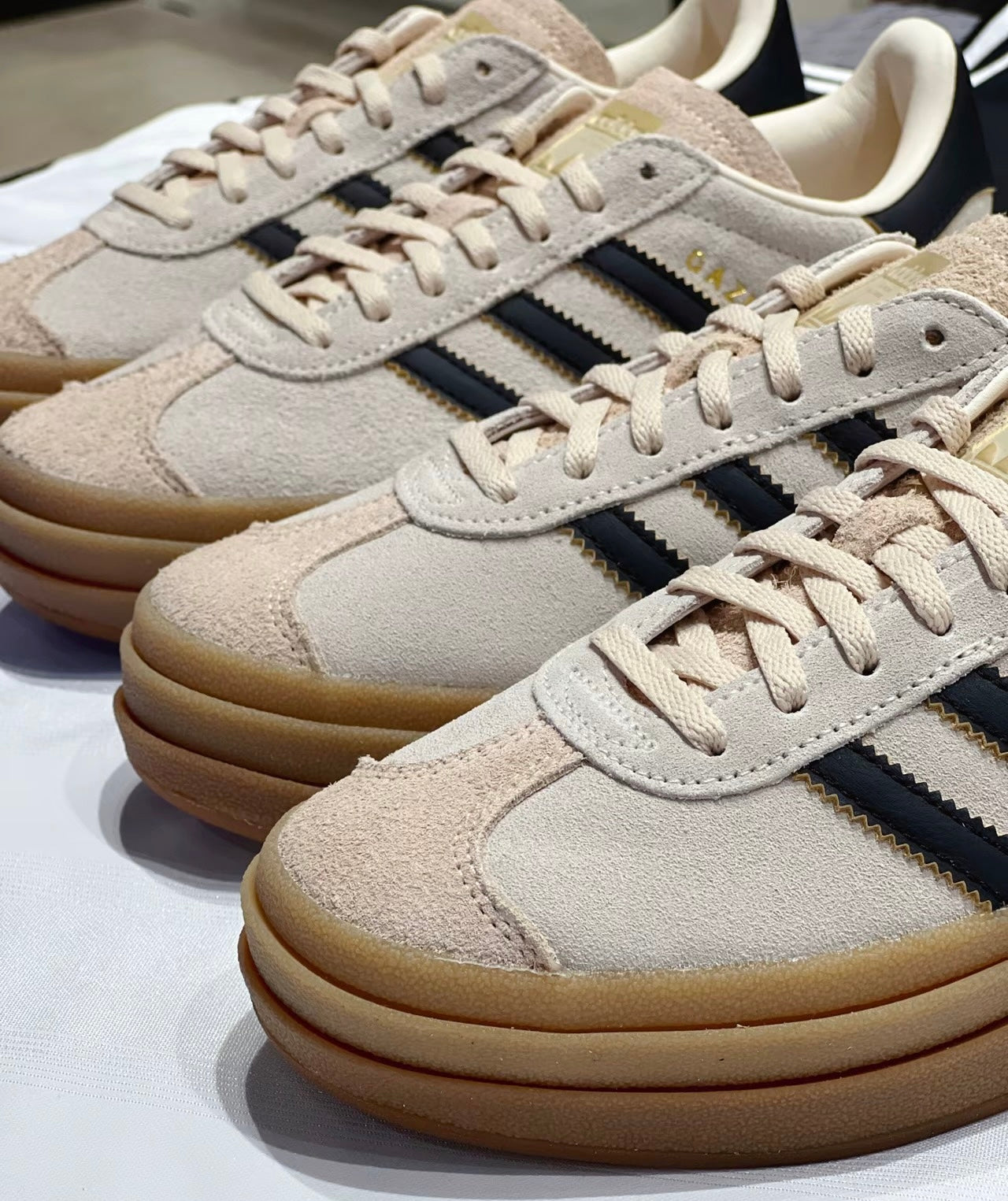 (秋季優惠) Adidas Originals Gazelle 米黑 (JS3892)