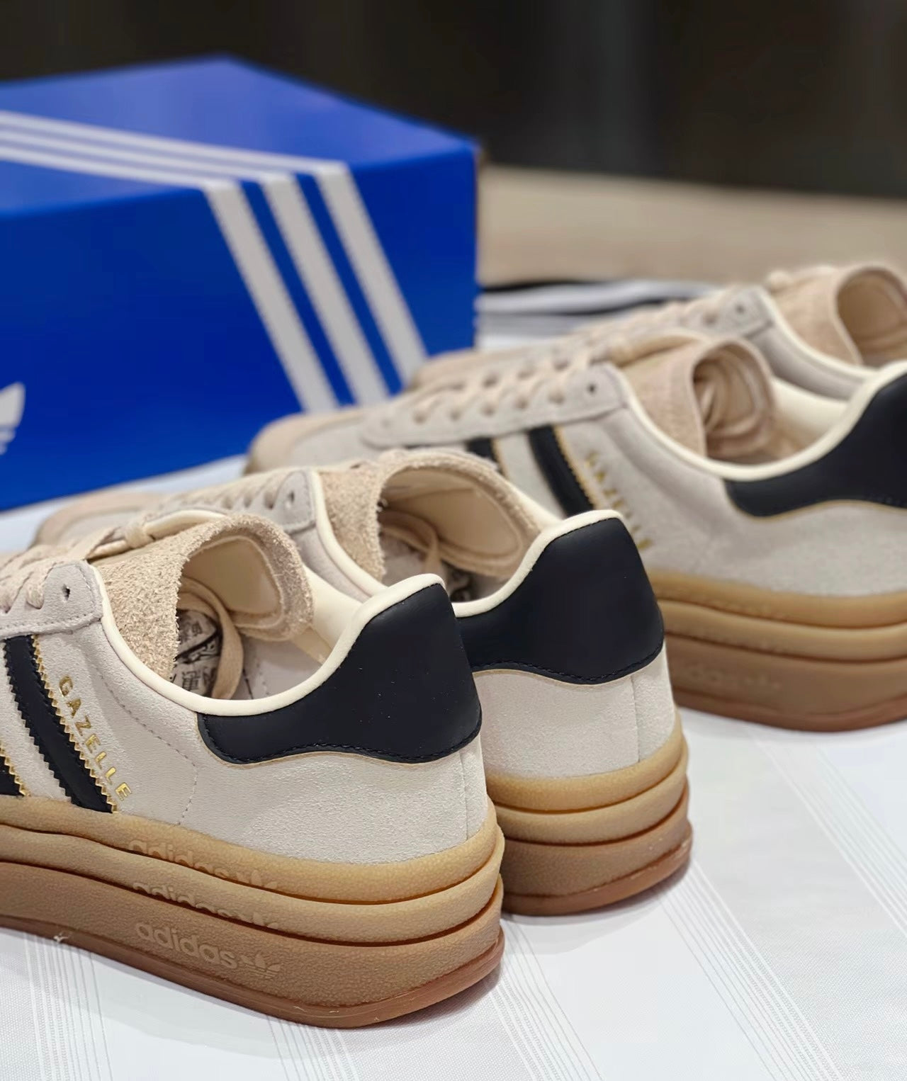 (秋季優惠) Adidas Originals Gazelle 米黑 (JS3892)