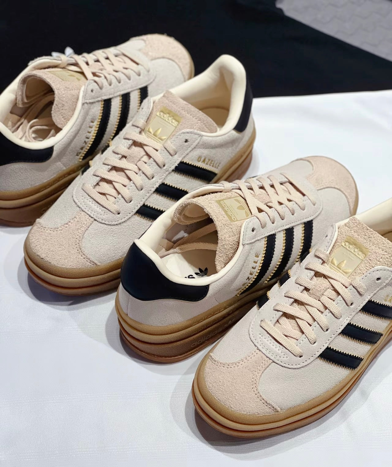 (秋季優惠) Adidas Originals Gazelle 米黑 (JS3892)