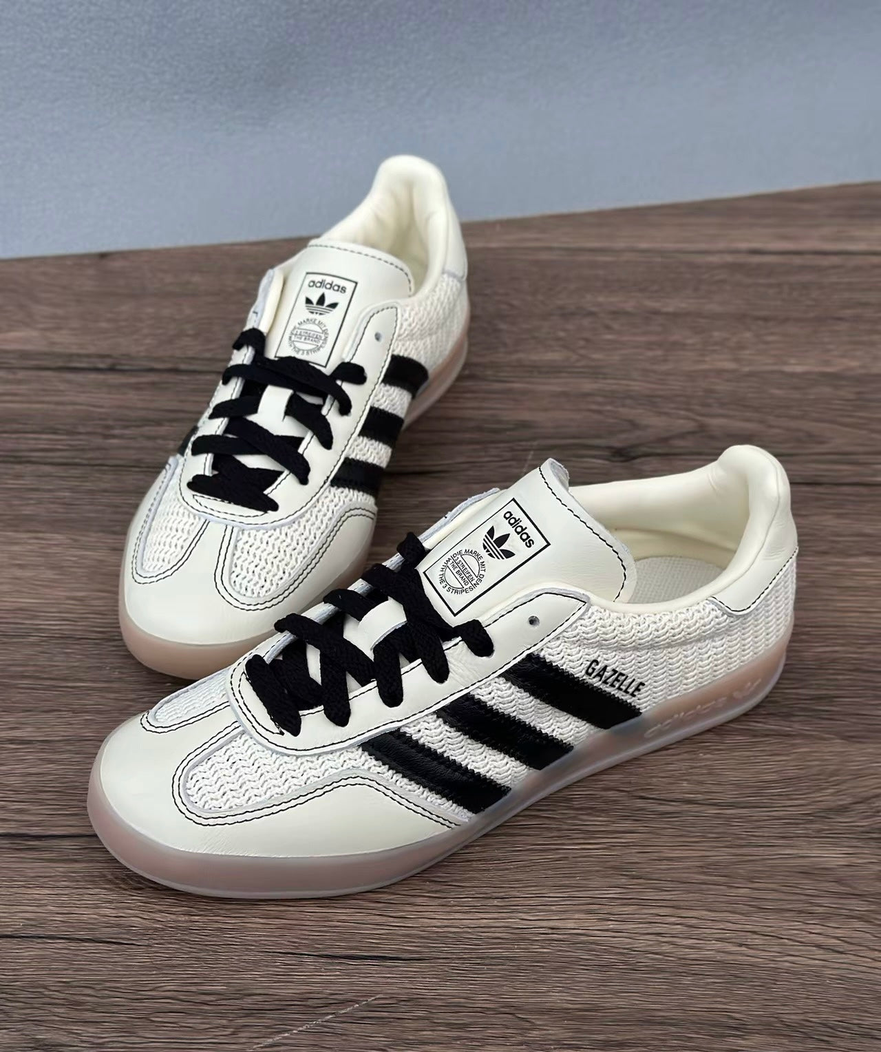 (秋季優惠) Adidas Originals Gazelle Indoor 白棕 (JQ7083)
