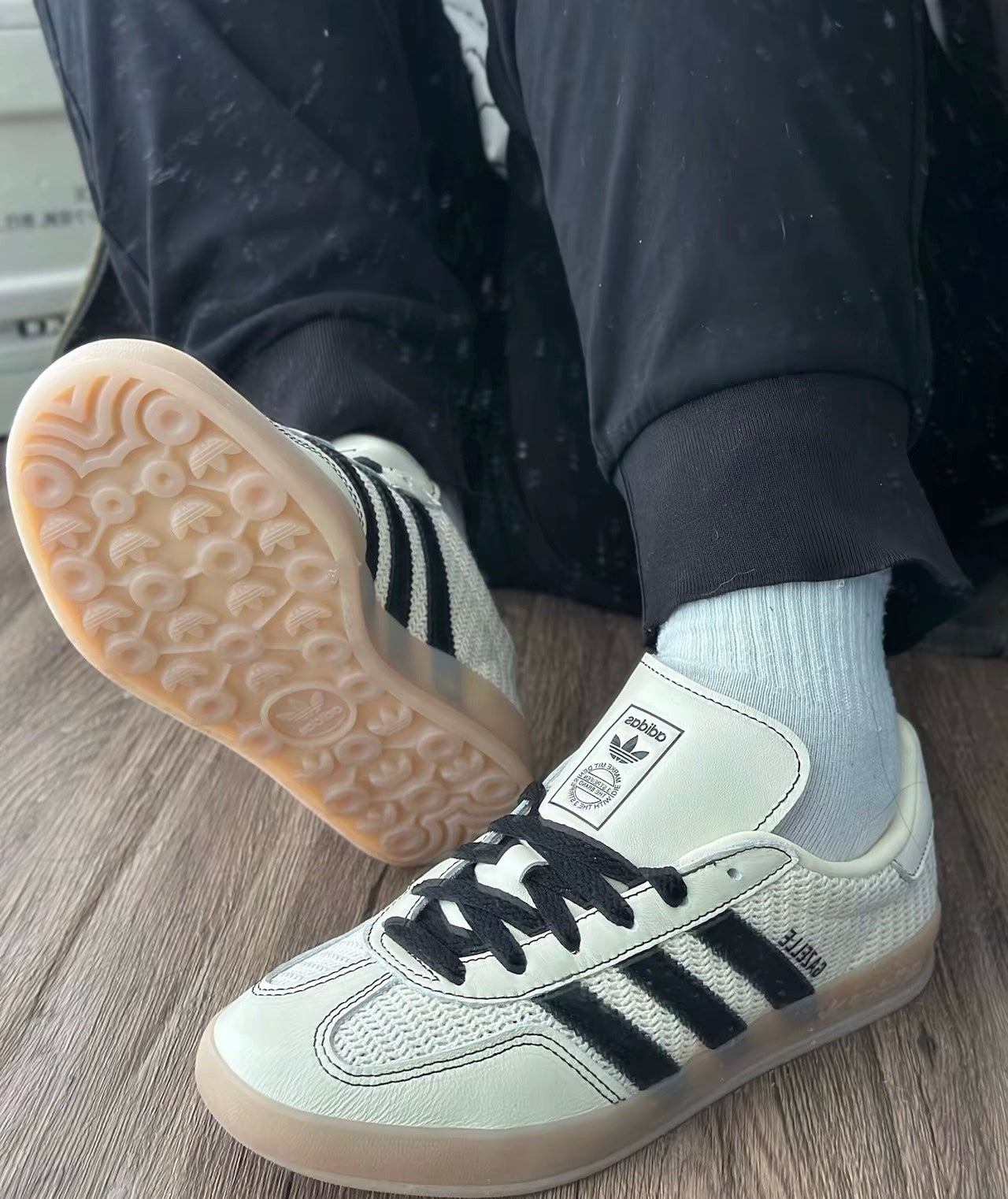 (秋季優惠) Adidas Originals Gazelle Indoor 白棕 (JQ7083)