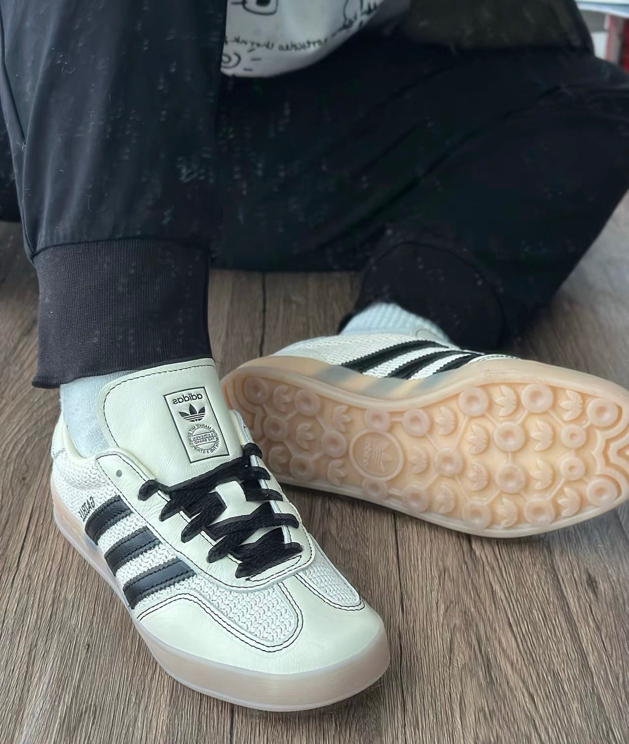 (秋季優惠) Adidas Originals Gazelle Indoor 白棕 (JQ7083)