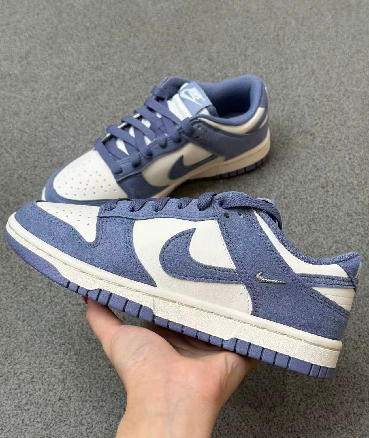 Nike Dunk Low Mini Swoosh Sail 米藍 (IB4417-103)