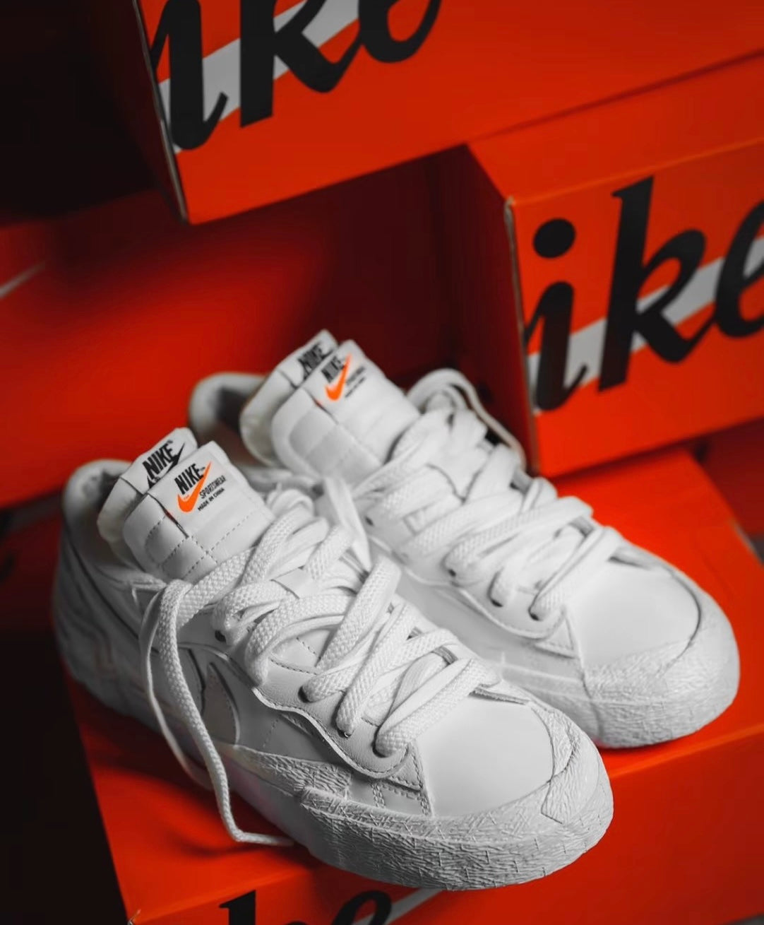 Nike Sacai Blazer White Patent Leather 白色 (DM6443-100)