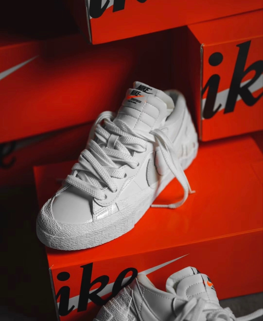 Nike Sacai Blazer White Patent Leather 白色 (DM6443-100)