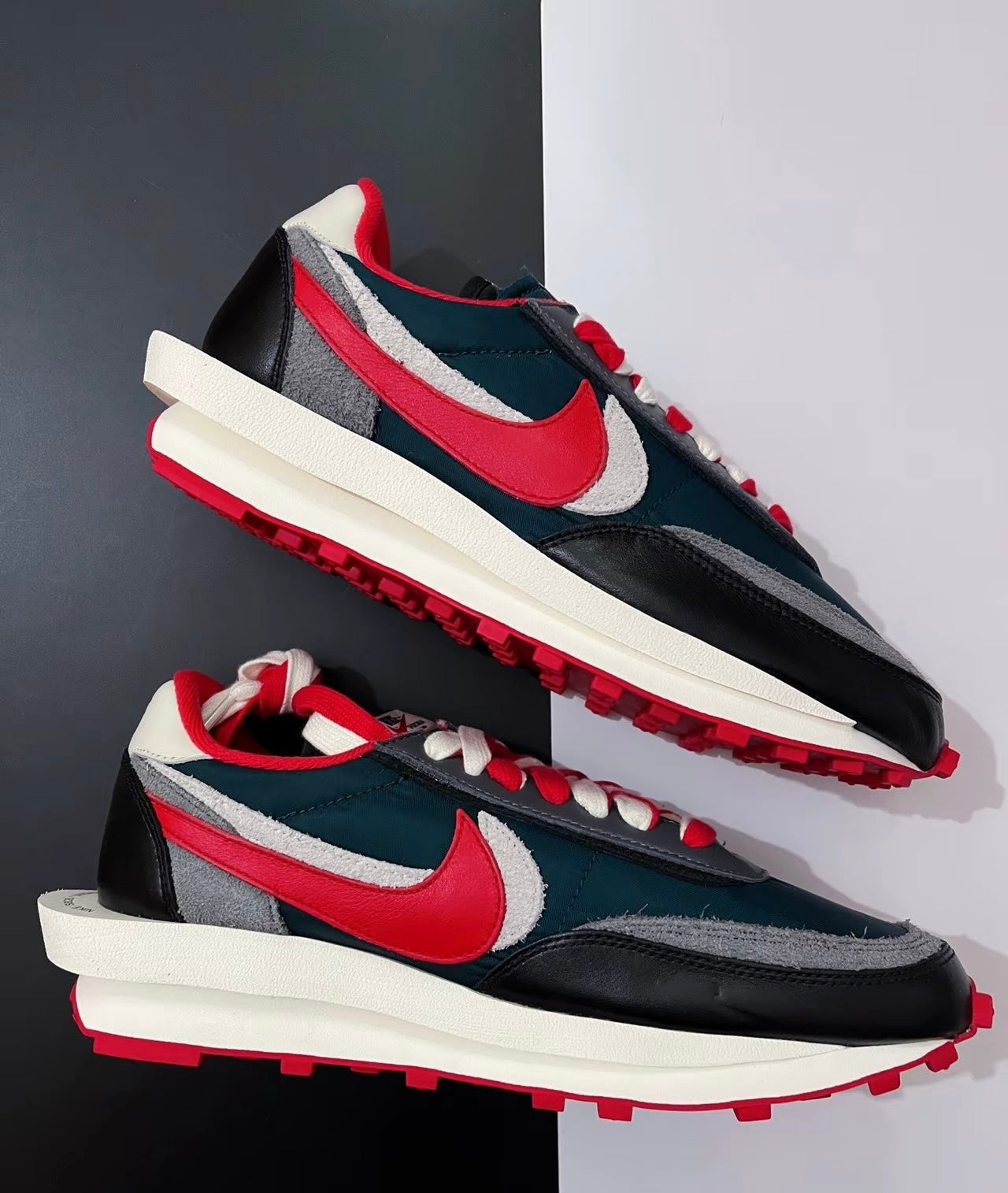 Nike Sacai LDWaffle Midnight Spruce 藍紅 (DJ4877-300)