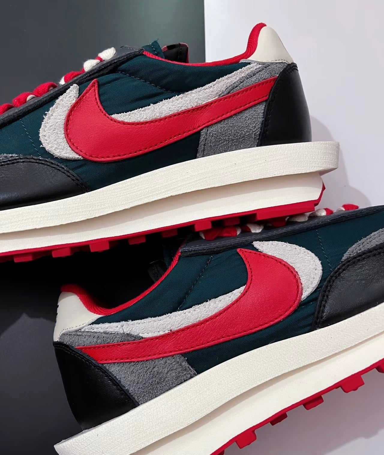 Nike Sacai LDWaffle Midnight Spruce 藍紅 (DJ4877-300)