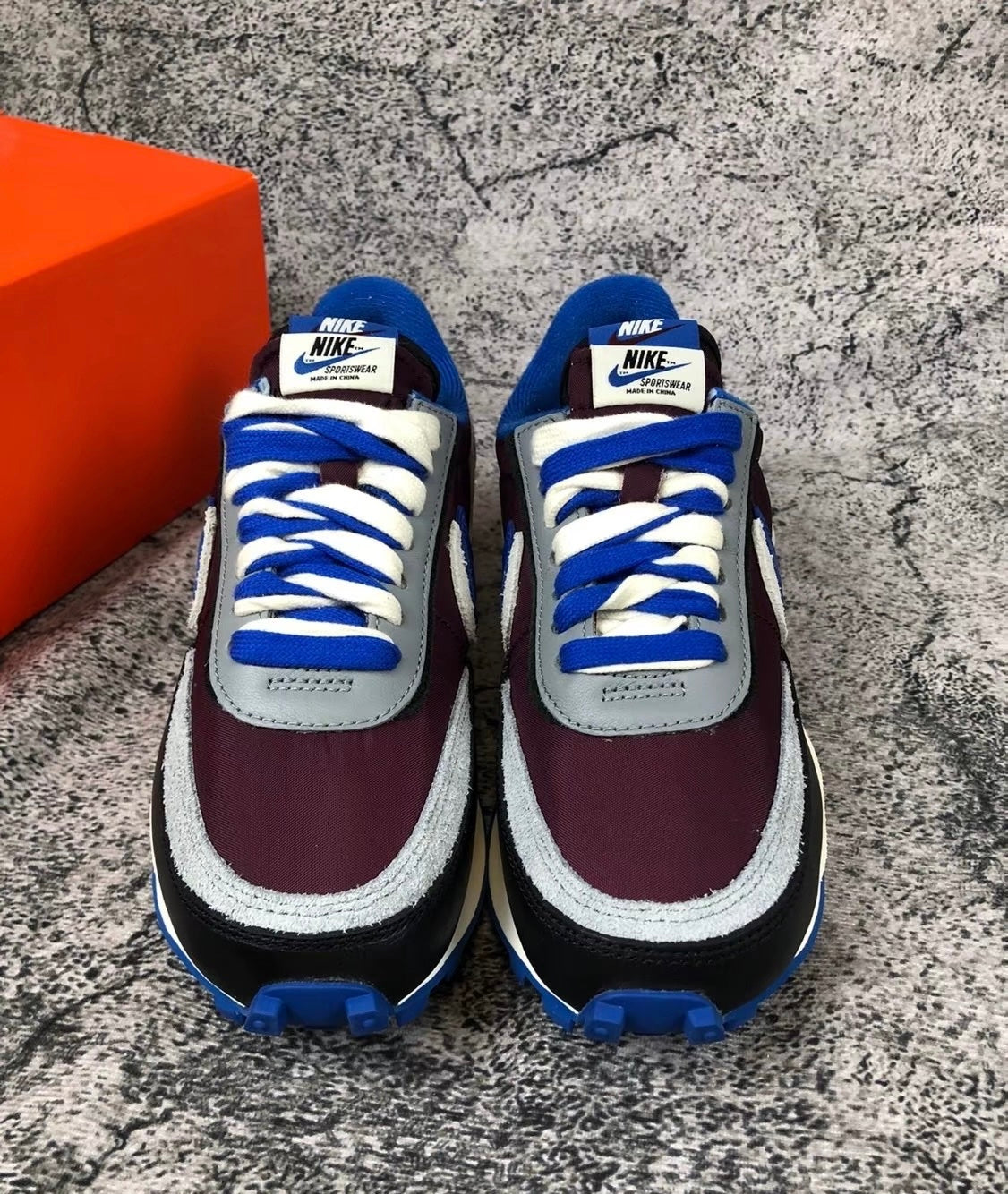 Nike Sacai LDWaffle Night Maroon And Team Royal 黑灰 (DJ4877-600)