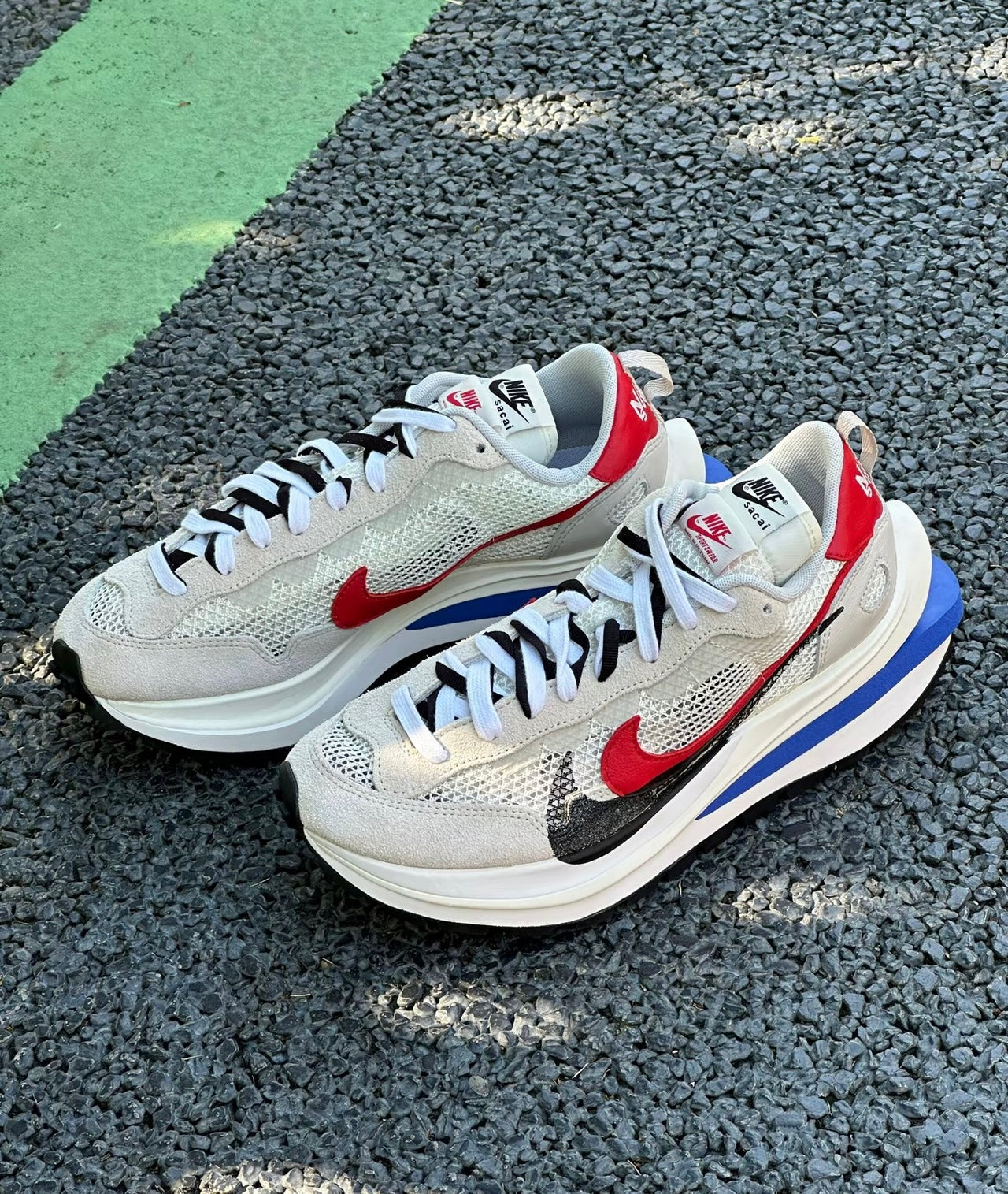 Nike Sacai VaporWaffle Royal Fuchsia 灰白 (CV1363-100)