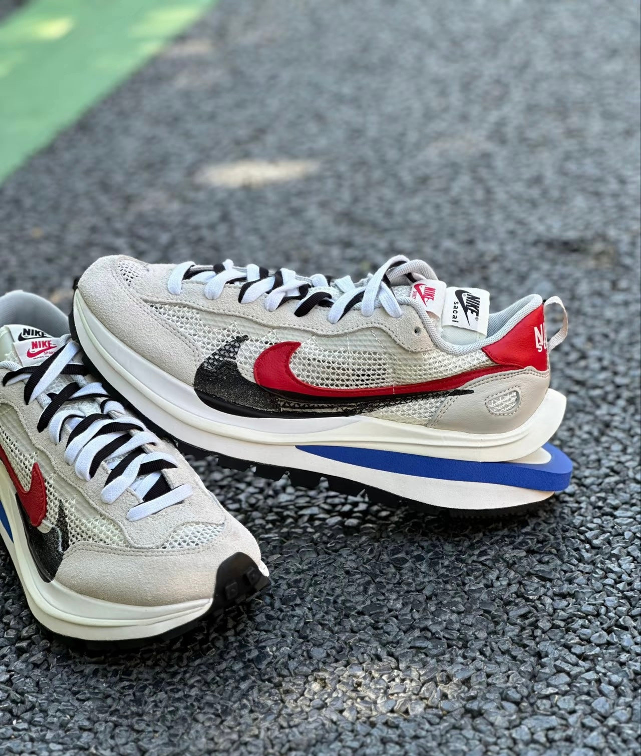 Nike Sacai VaporWaffle Royal Fuchsia 灰白 (CV1363-100)