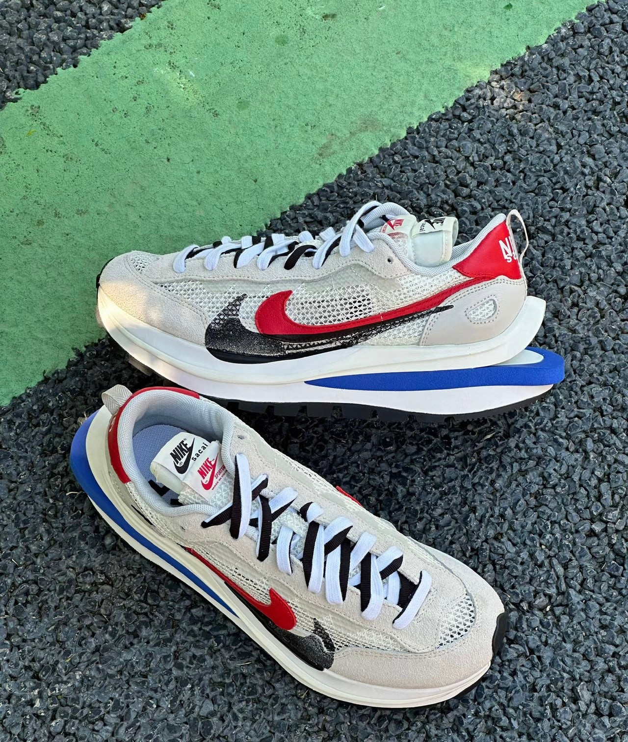 Nike Sacai VaporWaffle Royal Fuchsia 灰白 (CV1363-100)