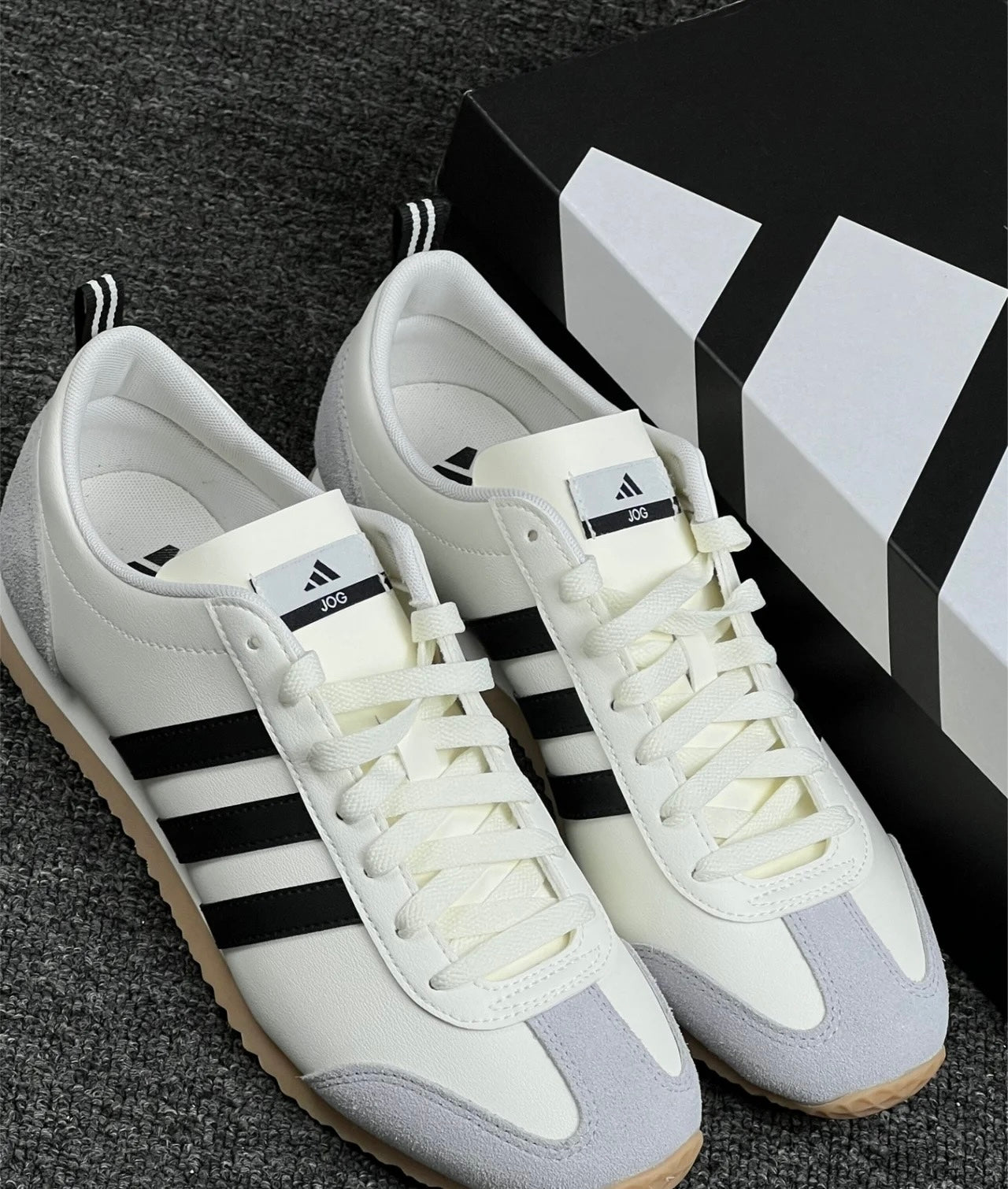 Adidas VS JOG 2.0 白灰 (JS1031)
