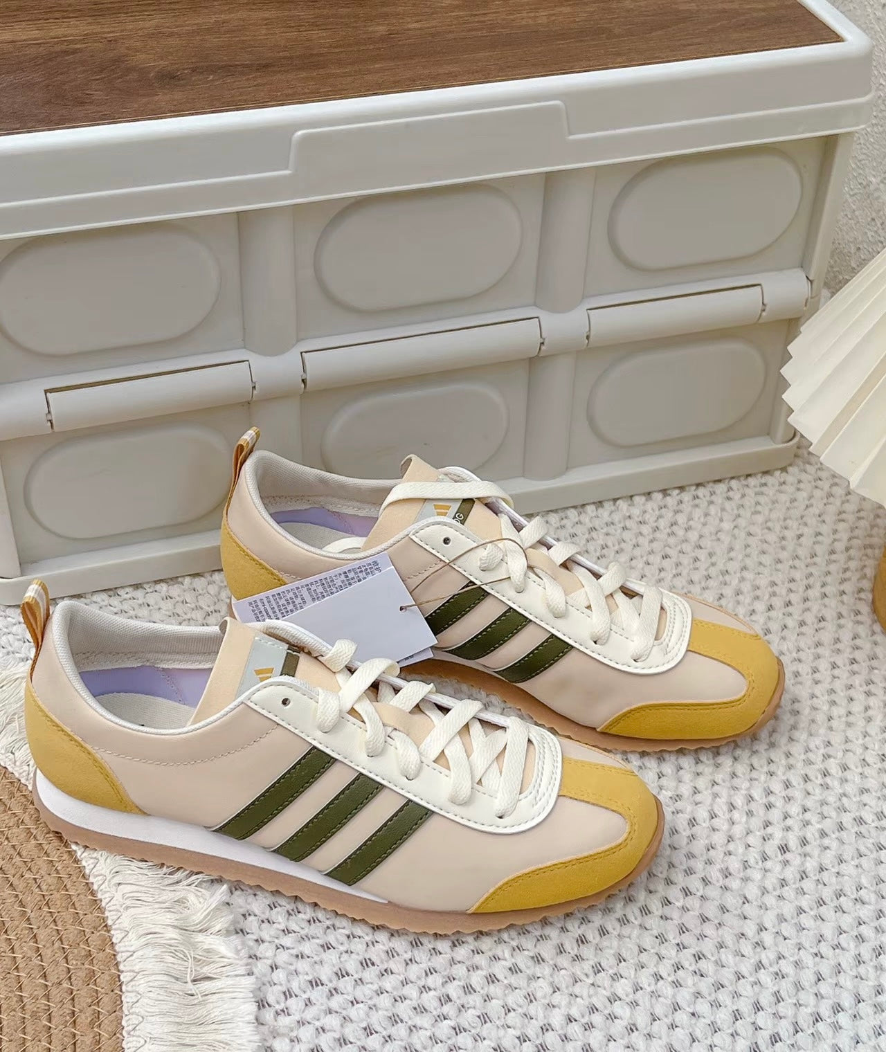Adidas VS JOG 2.0 棕白 (JI2437)