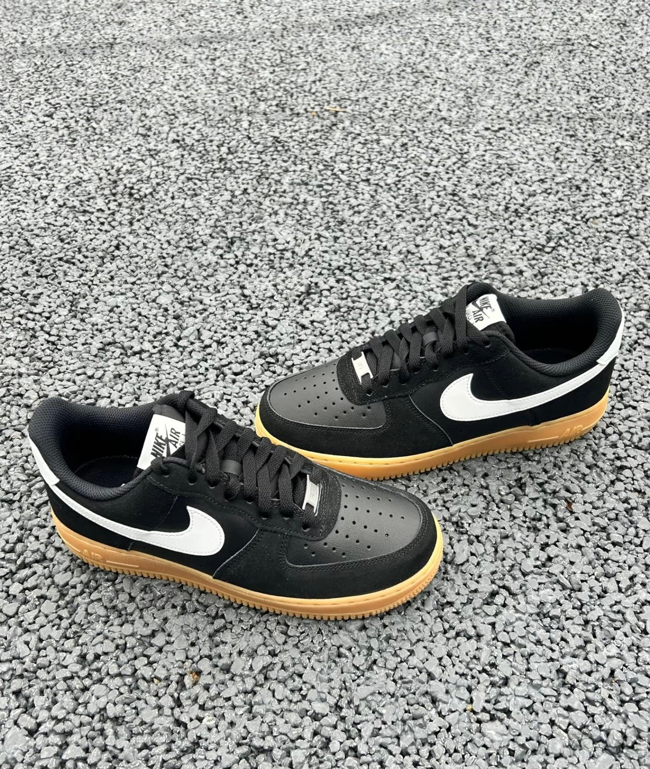 Nike Air Force Black White Gum (FQ8714-004)