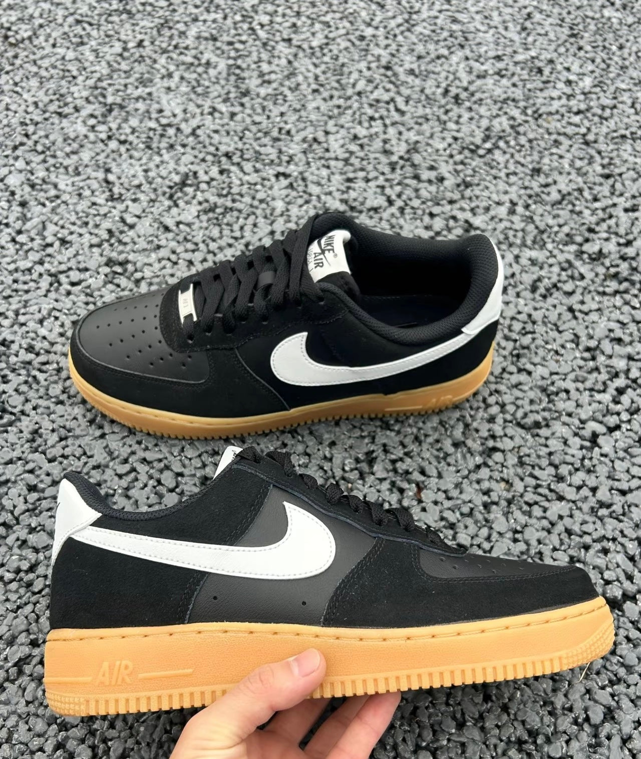 Nike Air Force Black White Gum (FQ8714-004)