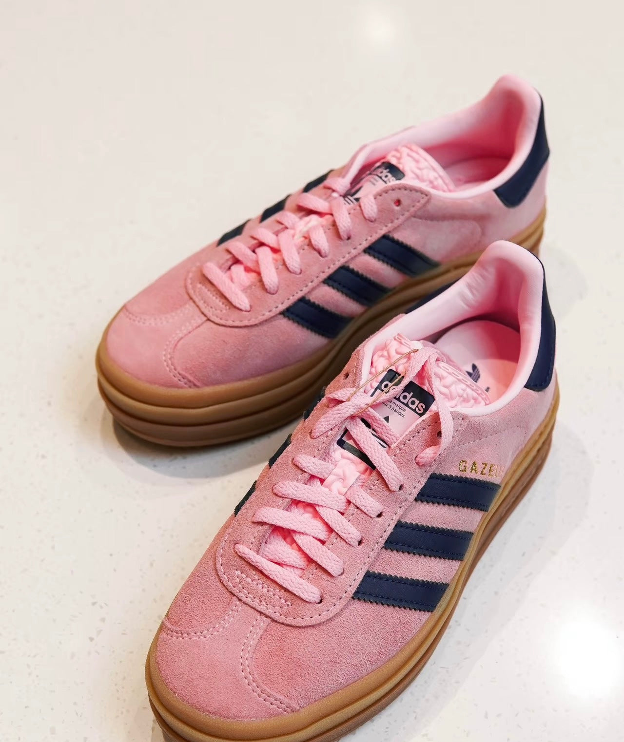 Adidas Originals Gazelle Bold 粉黑 (H06122)