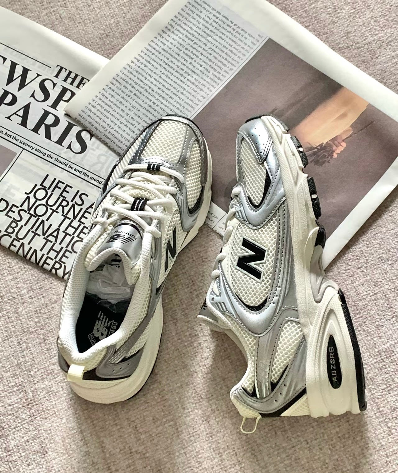 NEW BALANCE 530銀黑 (MR530GMT)