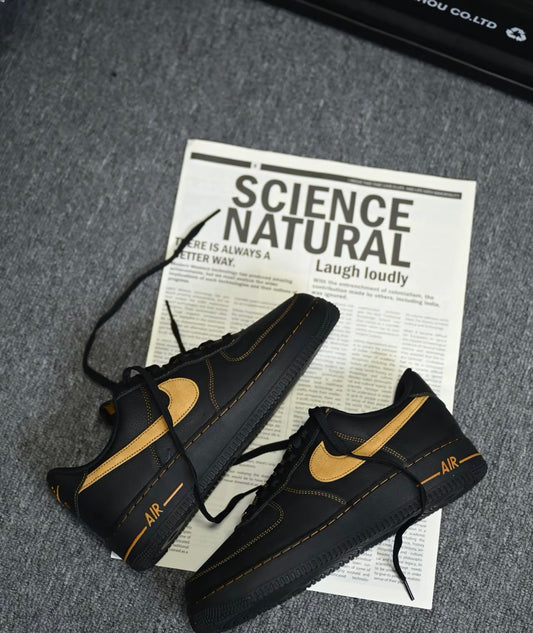 Nike Air Force Black And Tan (HQ2037-003)