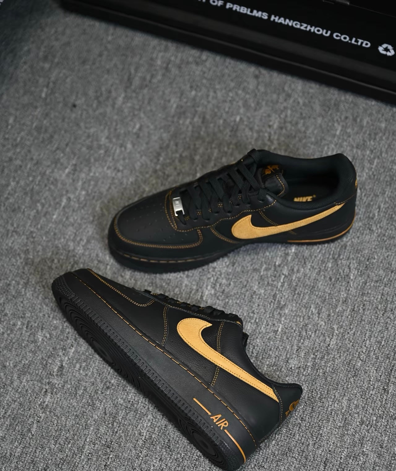 Nike Air Force Black And Tan (HQ2037-003)