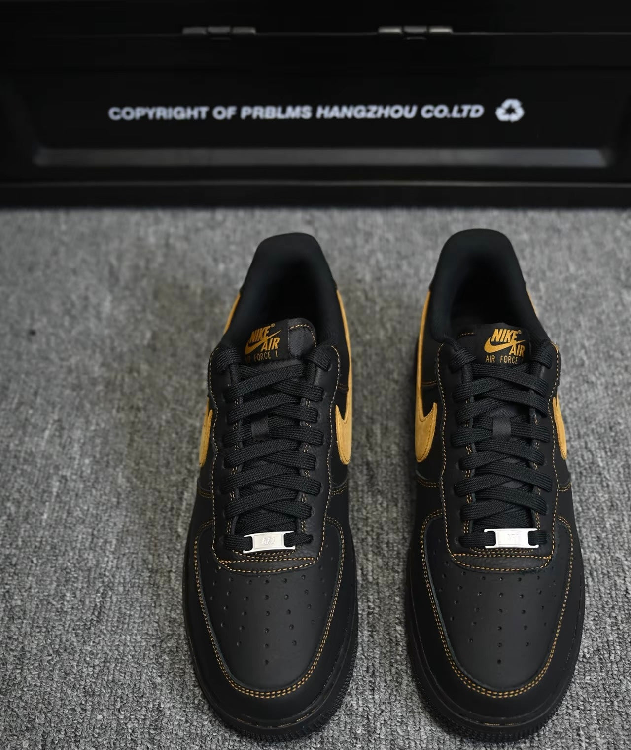 Nike Air Force Black And Tan (HQ2037-003)