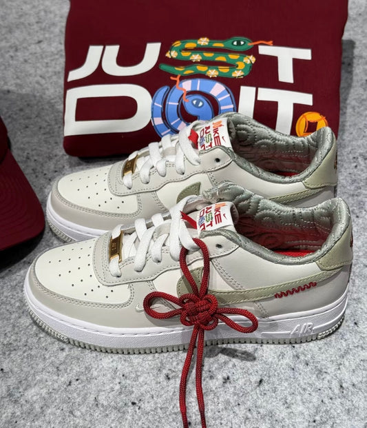 Nike Air Force Year Of The Snake 燕麥灰綠 (HV6000-131)