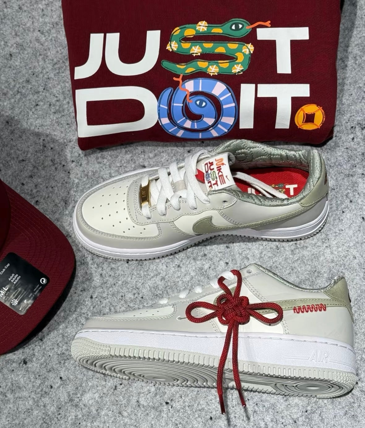 Nike Air Force Year Of The Snake 燕麥灰綠 (HV6000-131)