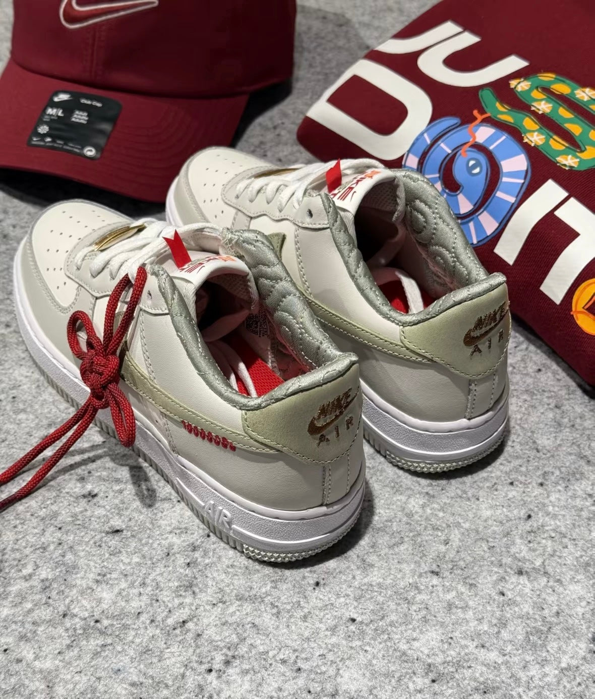 Nike Air Force Year Of The Snake 燕麥灰綠 (HV6000-131)