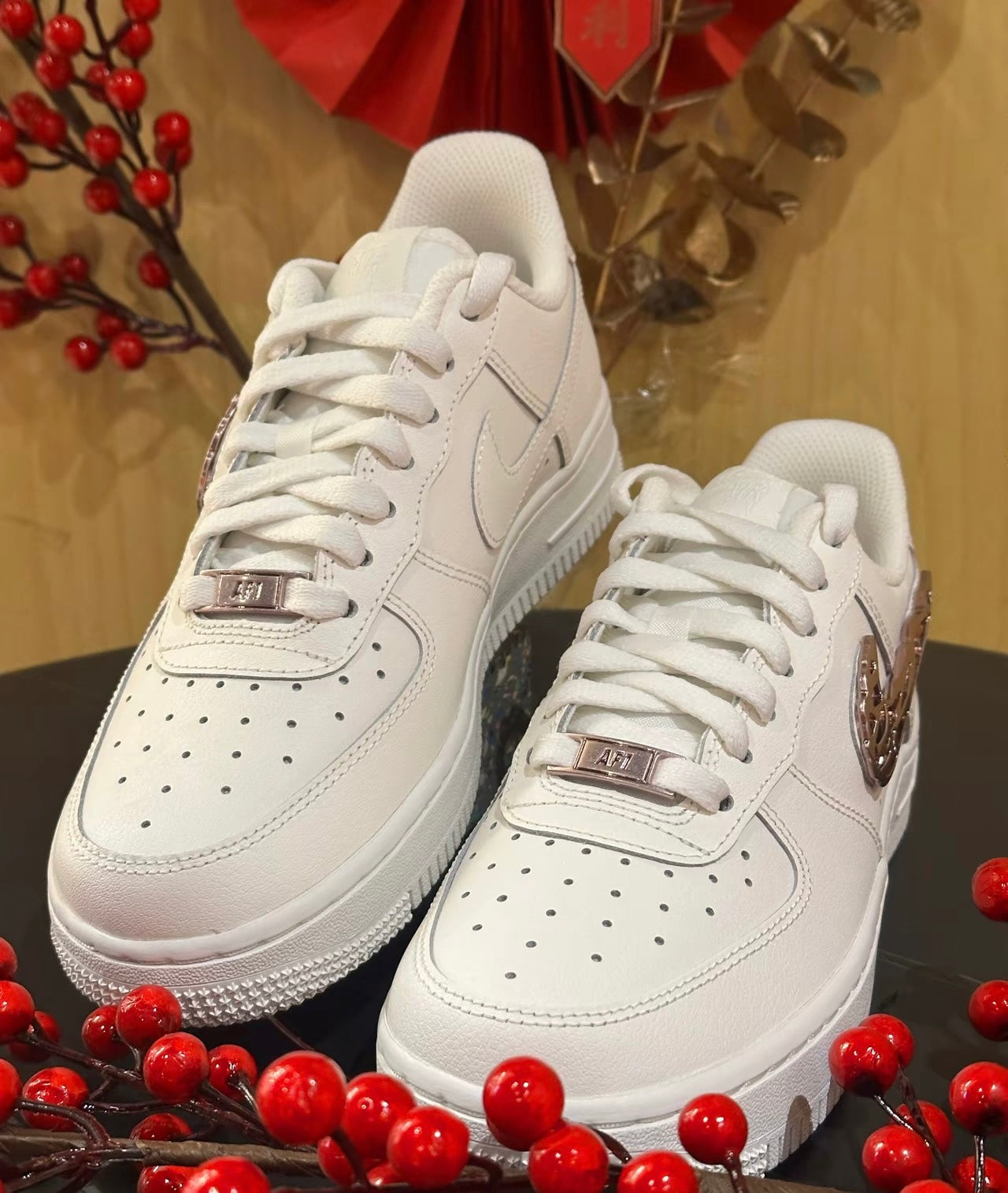 Nike Air Force Swooshes 液態玫瑰金 (IF1686-161)