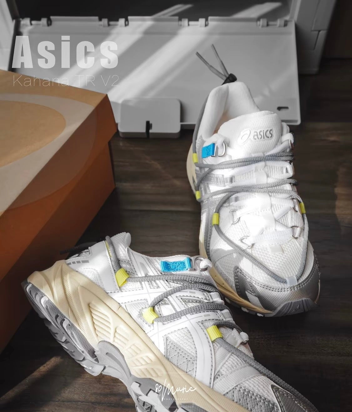 ASICS GEL-Kahana TR V2 White Grey Yellow (1203A259-100)