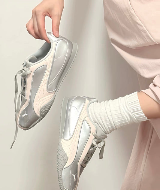 Puma Bella V2 Leather 粉銀 (404043-03)