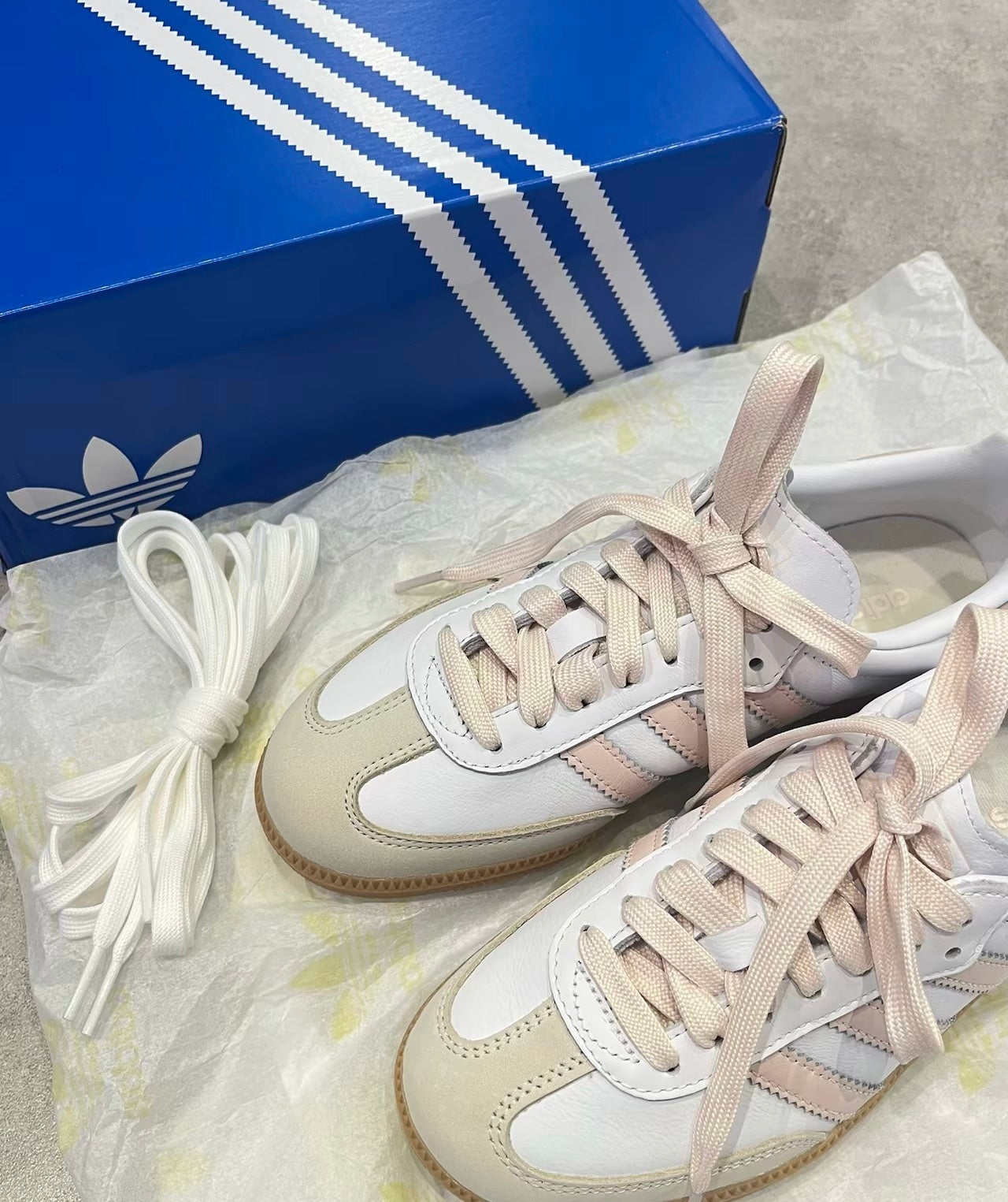 Adidas Originals Samba OG 粉黃 (JS1351)