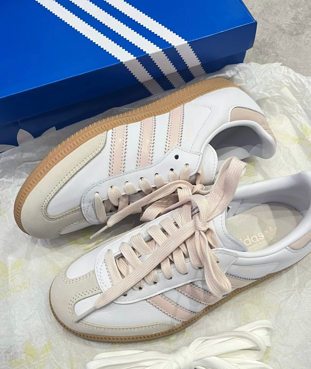 Adidas Originals Samba OG 粉黃 (JS1351)