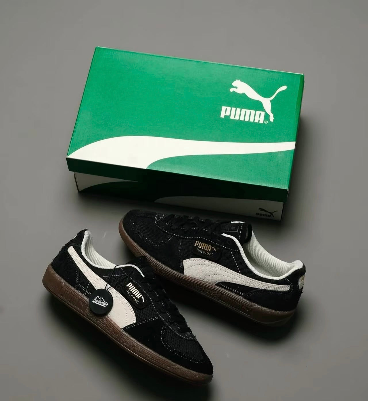 Puma Palermo Vintage 黑米 (396841-04)