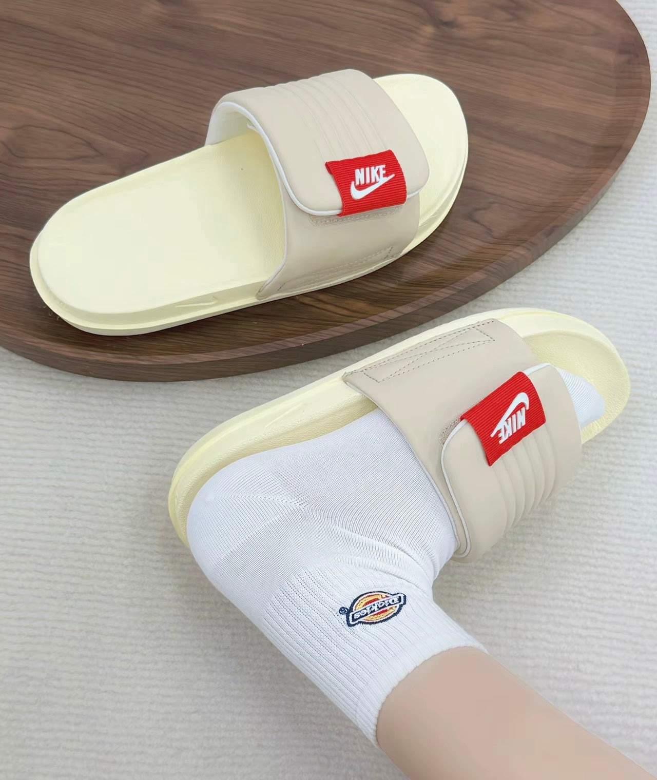 Nike Offcourt Adjust Slide 米紅 (DV1033-100)