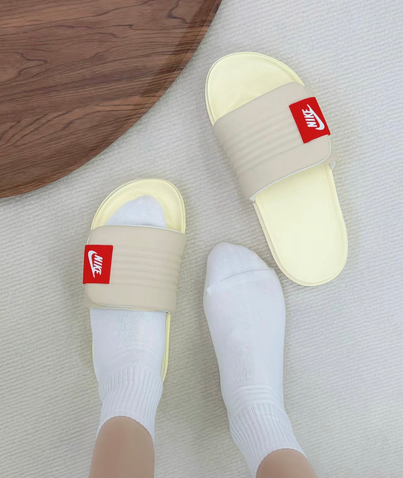 Nike Offcourt Adjust Slide 米紅 (DV1033-100)