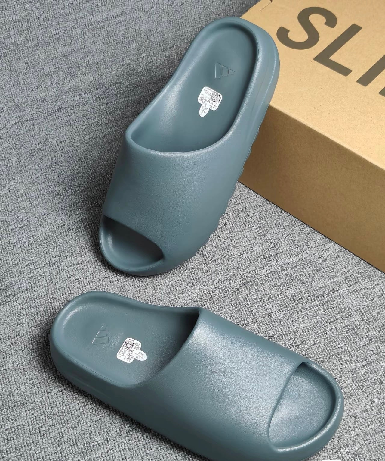 Adidas Originals Yeezy Slide Slate Marine 灰綠 (ID2349)