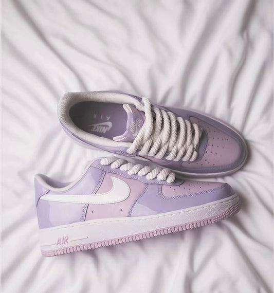 Nike Air Force 漆皮紫粉 (HV9405-500)