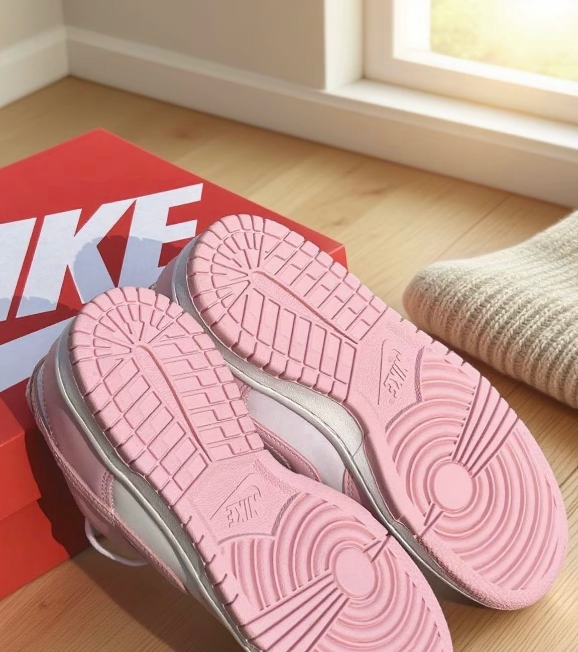 Nike Dunk Low Junior GS 粉白 (FB9109-125)