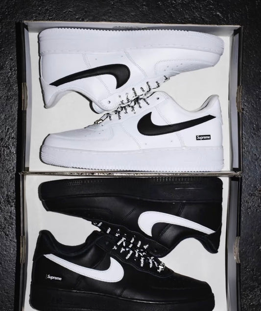 Supreme x Air Force 1 Low 黑標 (CU9225-102)