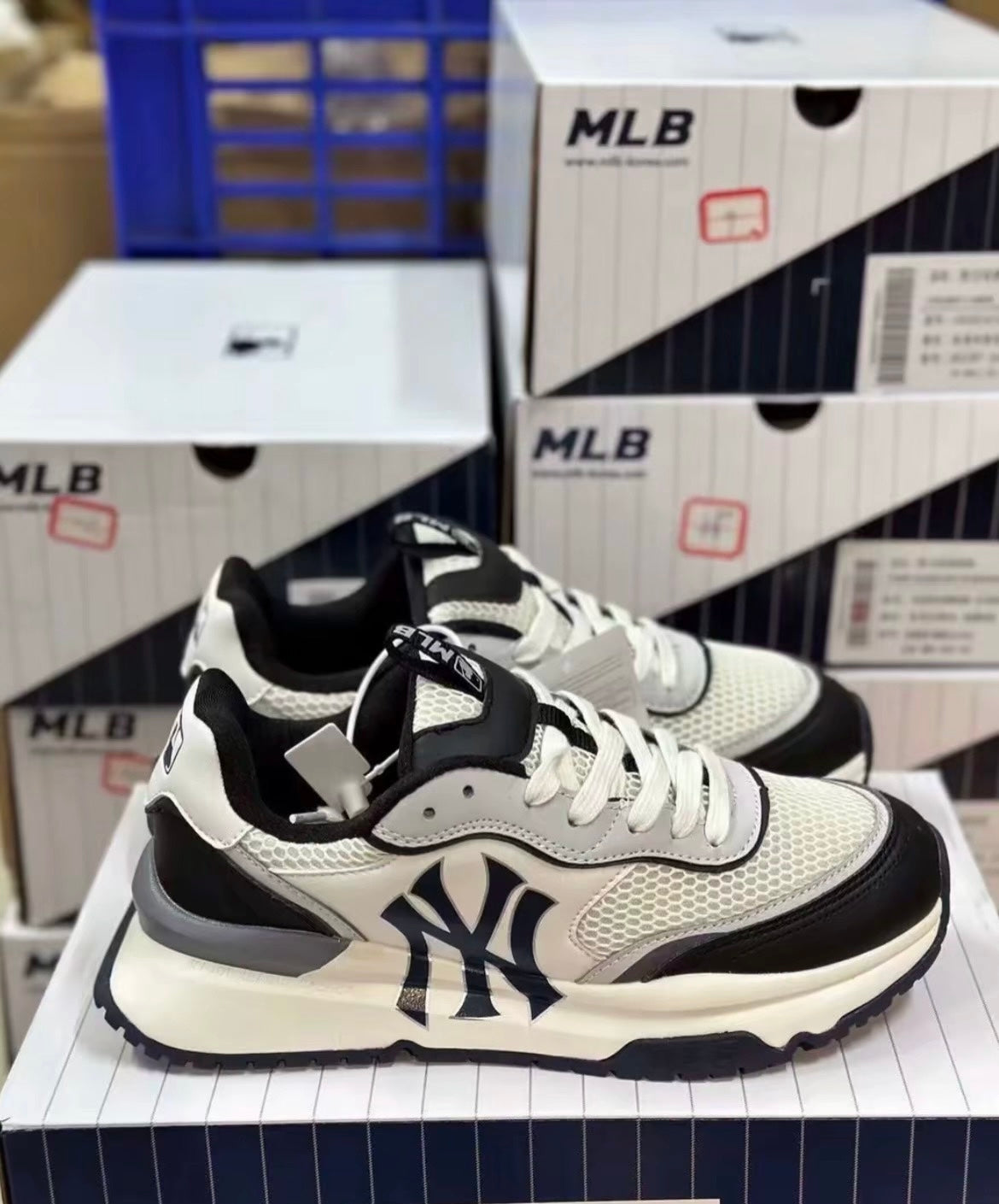MLB Chunky Runner 黑白 (3ASHRJ13N-50BKS)