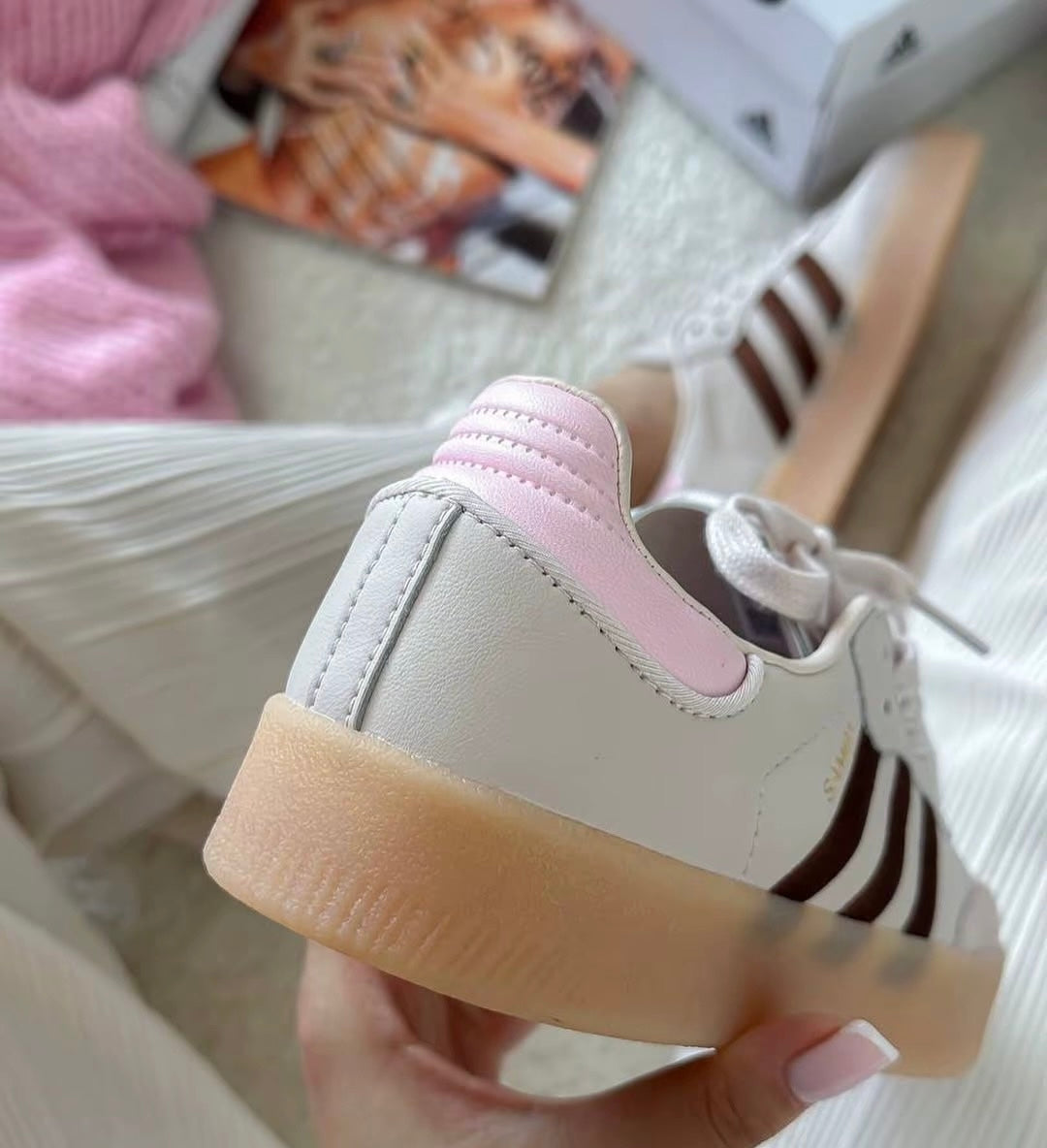 Adidas Originals Samba 啡粉 (ID3737)