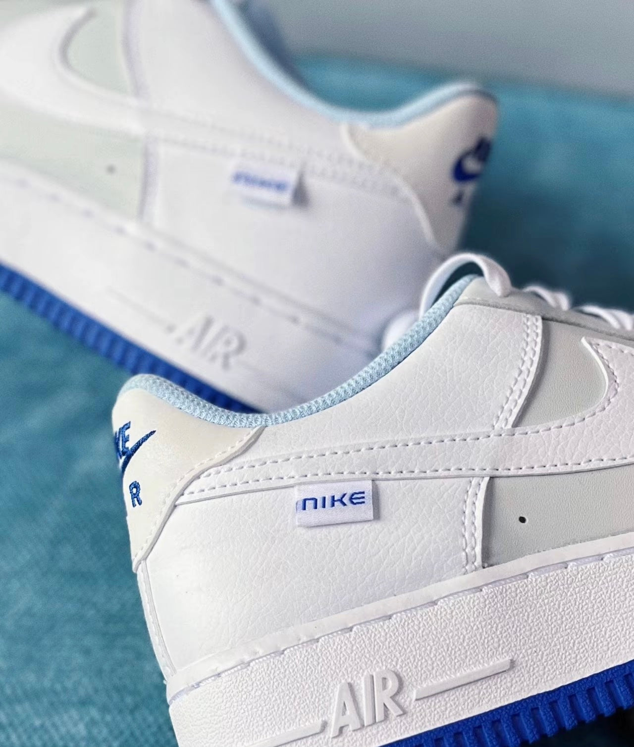 Nike Air Force GS 白灰藍 (FB1844-111)