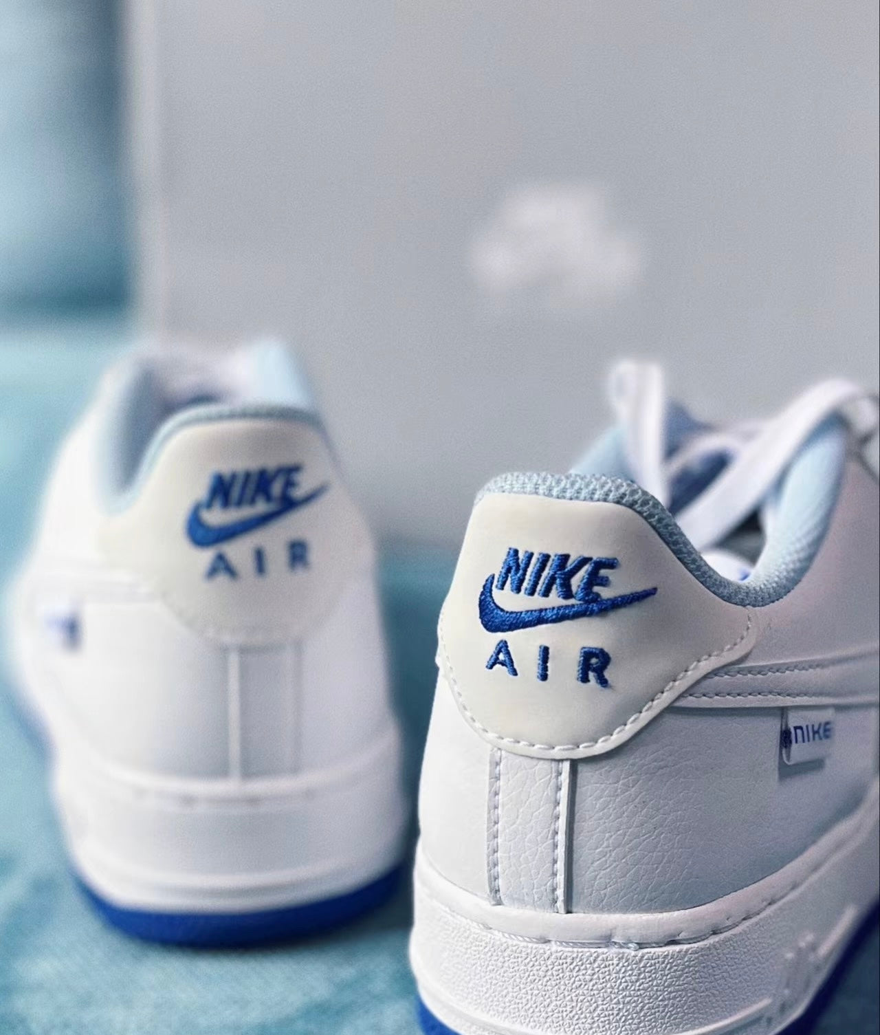 Nike Air Force GS 白灰藍 (FB1844-111)