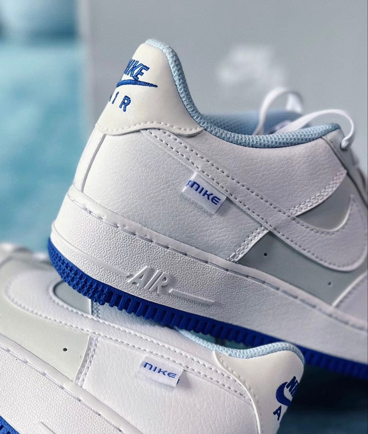 Nike Air Force GS 白灰藍 (FB1844-111)