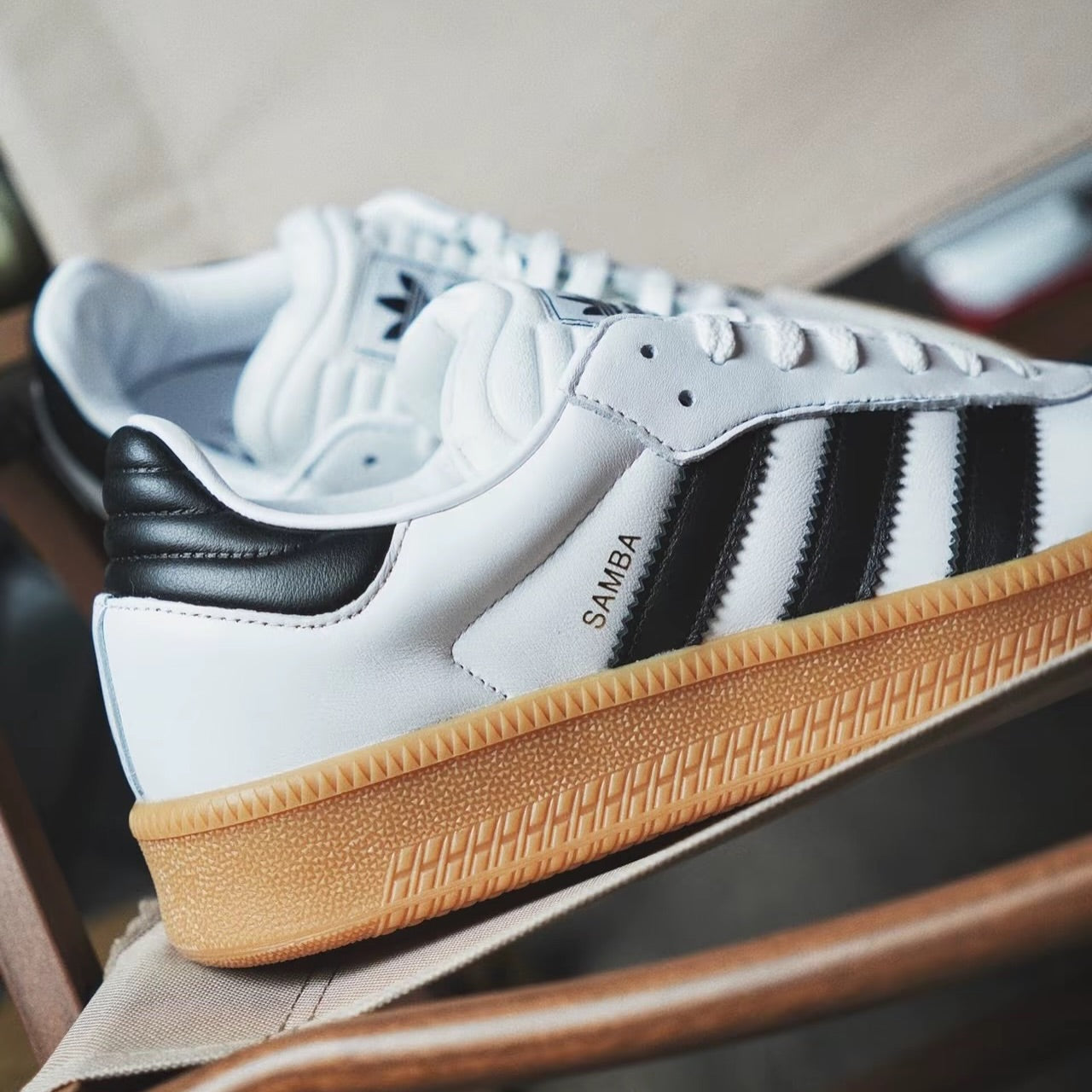 Adidas Originals Samba XLG 黑白 (IE1377)
